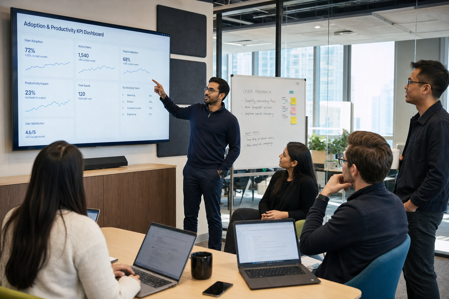 Moderne werkplek KPI dashboard