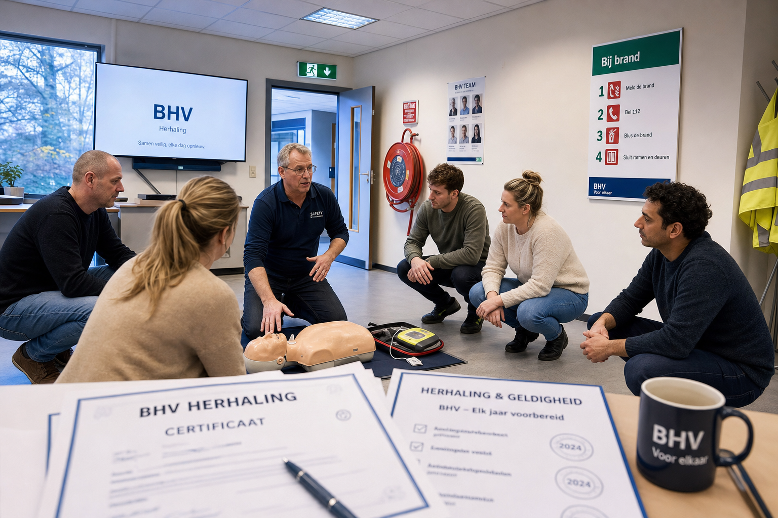 Praktijkoefeningen BHV training
