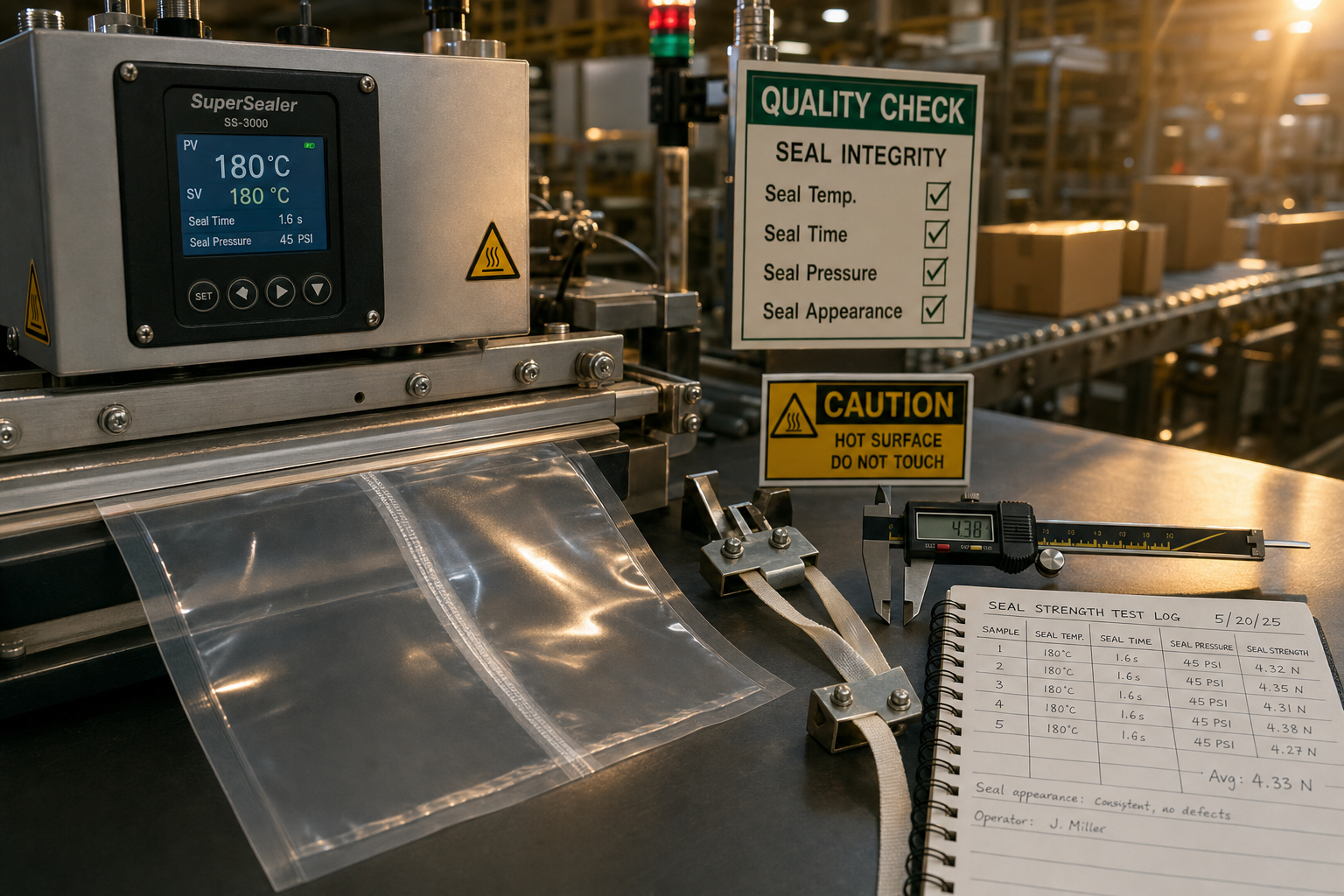 Preventief onderhoud sealmachine componenten