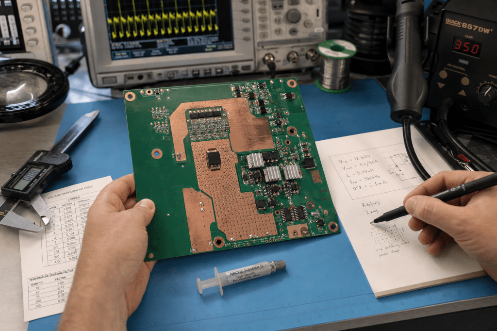 Hoe ontwerp je een thermisch betrouwbaar PCB design en voorkom je hotspots met slimme kopervlakken, via-stitching en heat&nbsp;sinking?