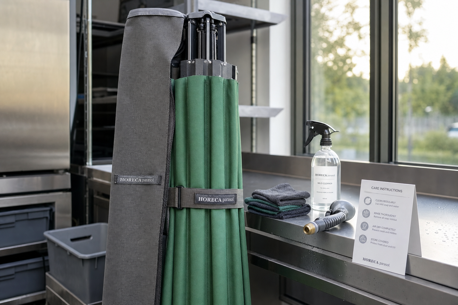 Horeca parasol maintenance tips and protection